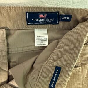 Vineyard Vines Men's Beige Corduroy Trousers